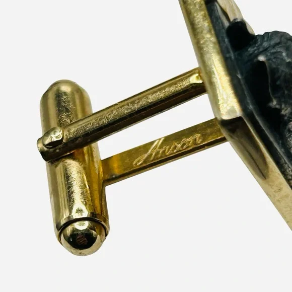 Vintage Anson Dimensional Boxer Dog Cuff Links